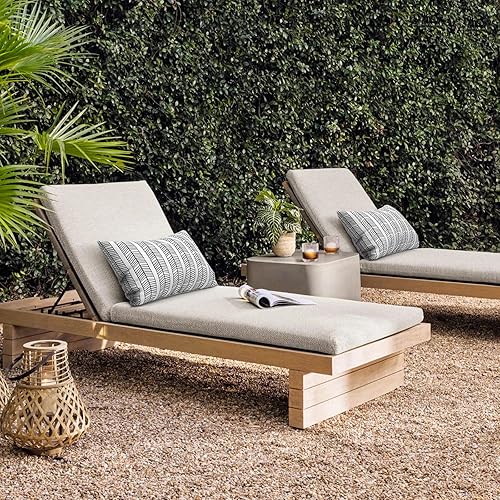 Miniatura 8 de Paquete de 2 almohadas lumbares impermeables para exteriores con rellenos, almohada decorativa rectangular para patio para el hogar, sofá, banco y