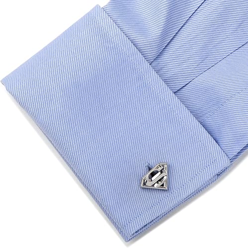 Miniatura 3 de DC Comics - Gemelos Superman de acero inoxidable, con licencia oficial, plateado