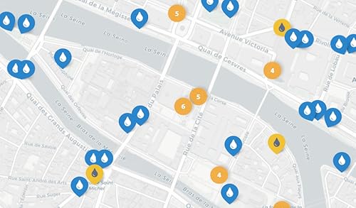Owater: All fountains and water points