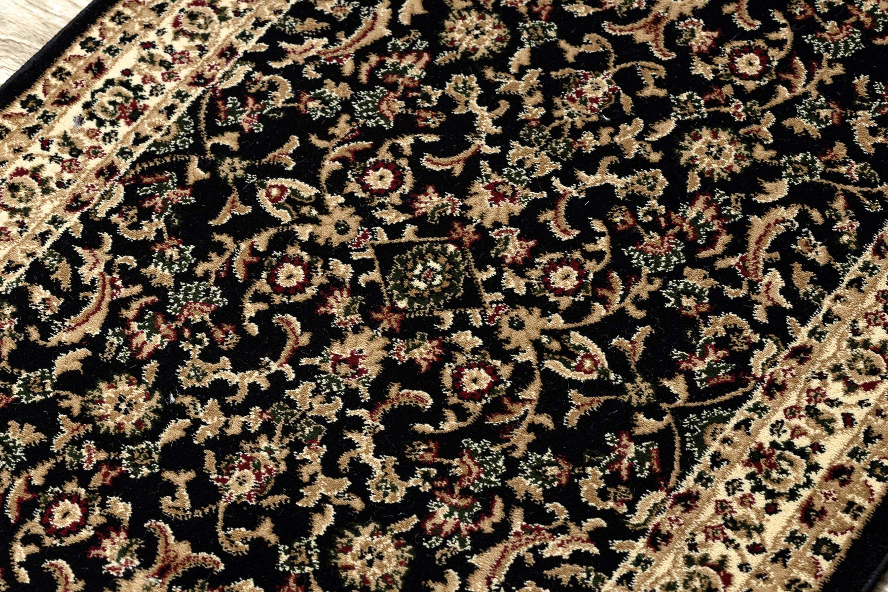 rugsx Teppiche ROYAL ADR, Klassisch, traditioneller Läufer, für den Korridor & Flur, hohe Qualität schwarz 80x250 cm