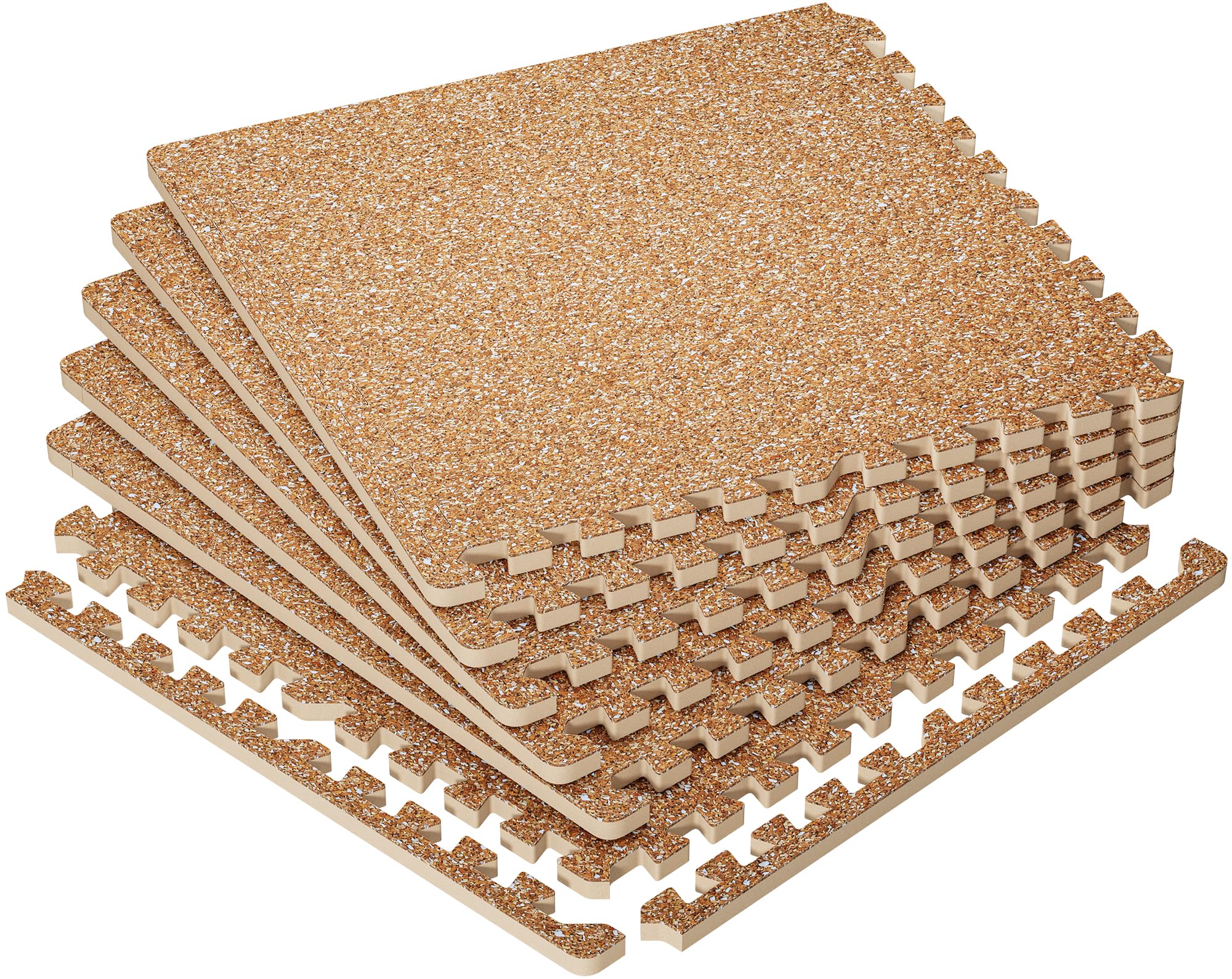 SUPERJARE 0.79'' Extra-Thick 6 Pcs 24 Sq Ft Exercise Equipment Mats