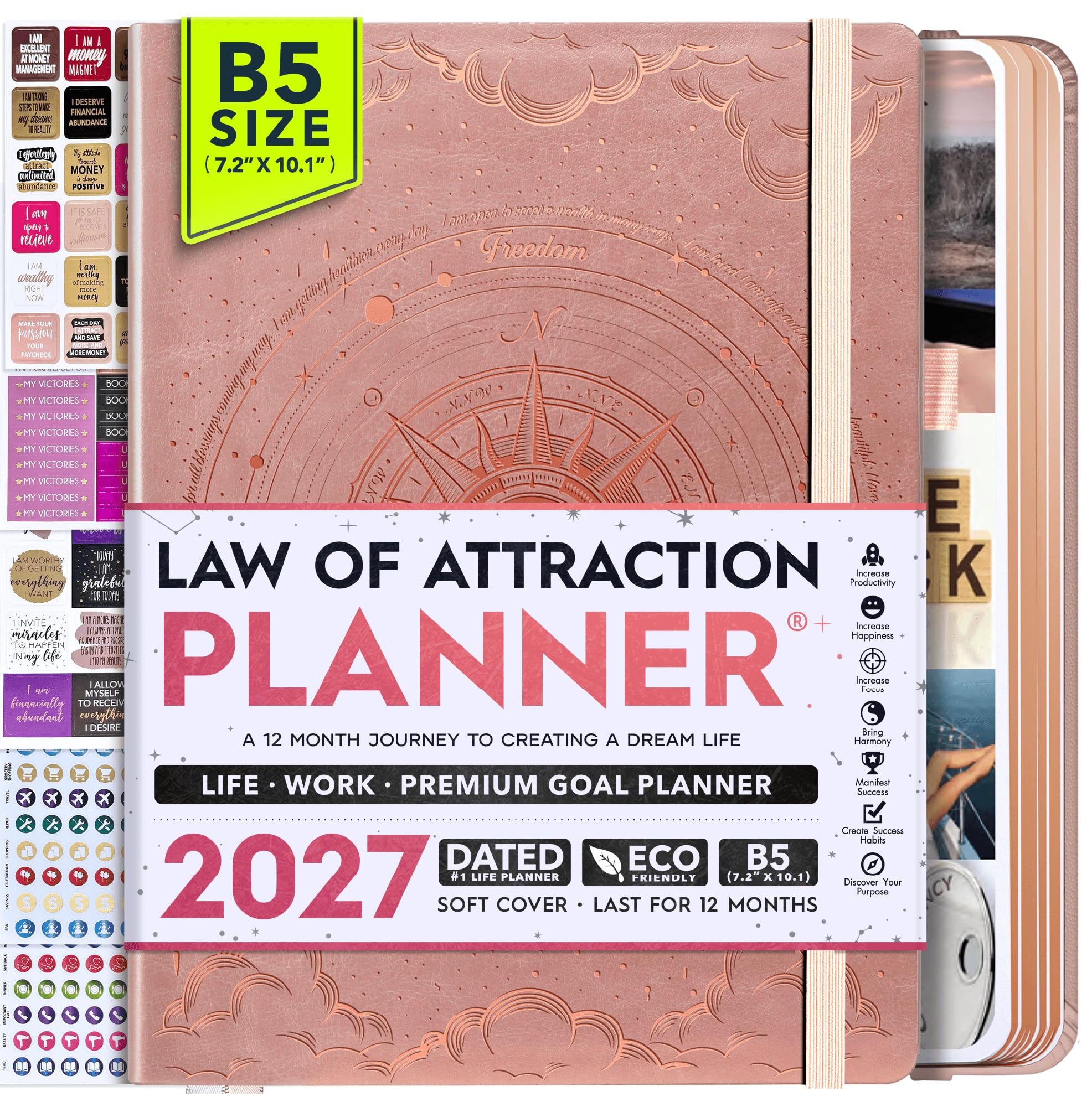 2027 Planner Weekly and Monthly &amp; Manifestation Journal for Women