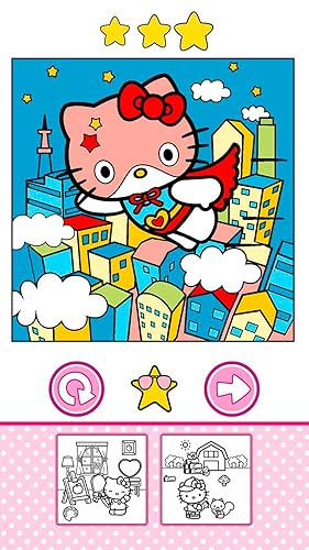 Hello Kitty: Livro de colorir para crianças. Jogo de colorir por número, arte, pintura e desenho par