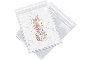 Pack It Chic Resealable Cello Poly Bags - 8” X 10” (200 Pack)