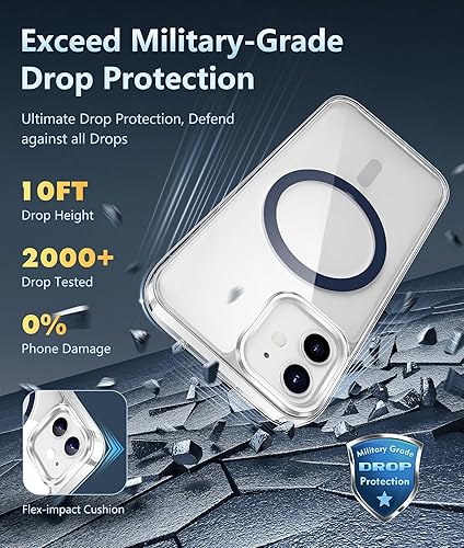 Miniatura 316 de Fntcase Funda para iPhone 15 Plus y 14 Plus de 6.7 pulgadas, magnética, a prueba de golpes de grado militar, antiamarilleo, delgada, protectora