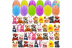 Pre-Filled Easter Eggs Filled with Plush Toys for Easter Egg Hunt