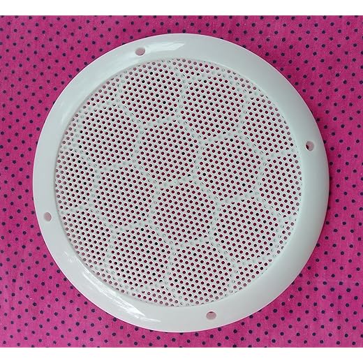 LJL Traders Exhaust Fan/Chimney Vent Pipe/Wall Air Vent Cover And Mosquito Net Dust controller, Material - Polypropylene, Color - White (6 Inch Round, 5 Piece)