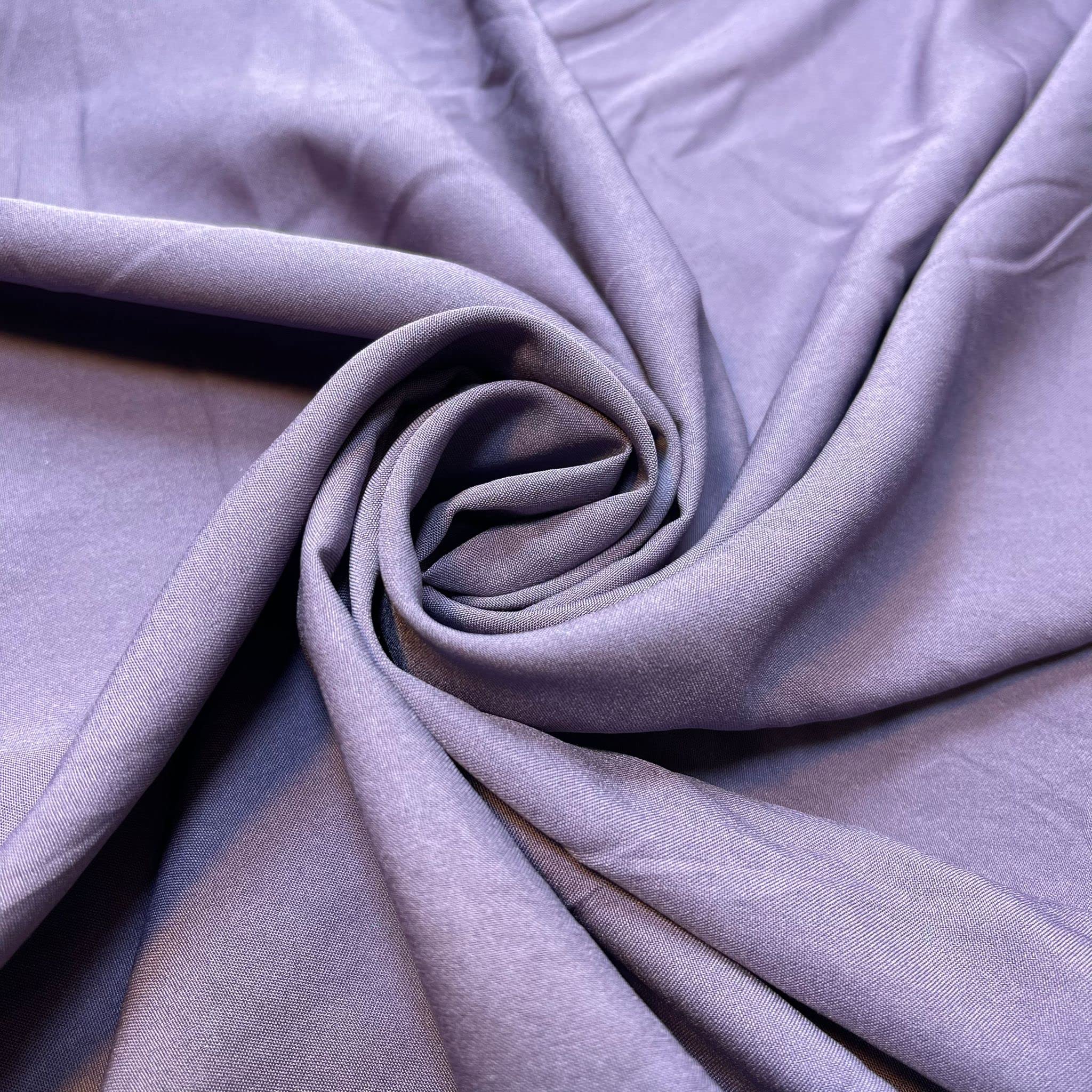 Soft Peach Skin Powder Touch Dress Craft Lining Fabric Material 44" Wide Available in 8 Colours (Muave # 2, 1 Meter) โ image 1