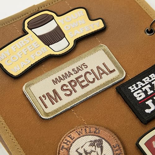 Miniatura 4 de OneTigris Parche táctico, divertido bordado moral, parche de insignia, cierre de apliques, emblema de gancho y bucle Molle para cascos, sombreros,