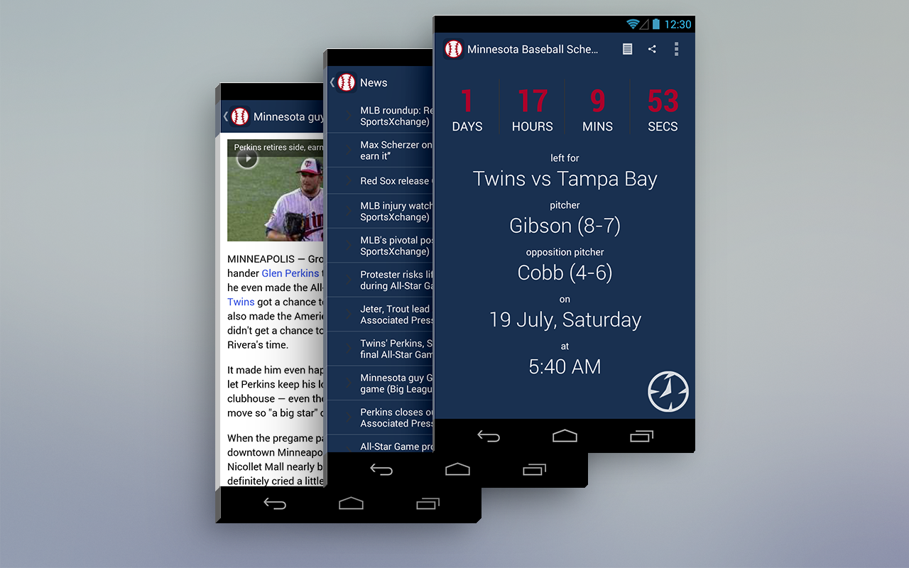 Minnesota Baseball Schedule App on Amazon Appstore