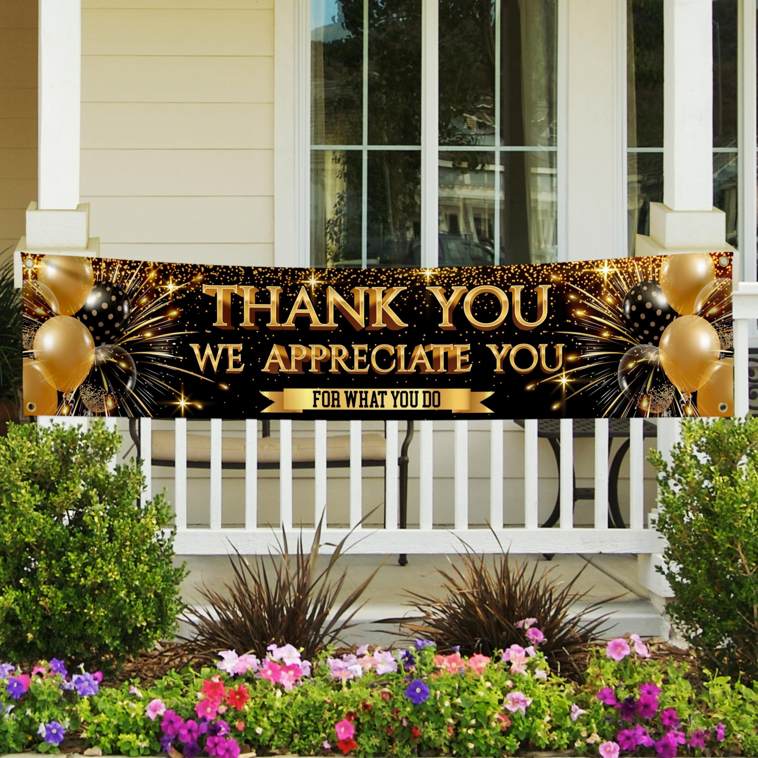 Thank You Banner, We Appreciate You Banner 180 x 40cm, Appretiation Decorations for Employee of the Year Coworker, Staff - Image 3