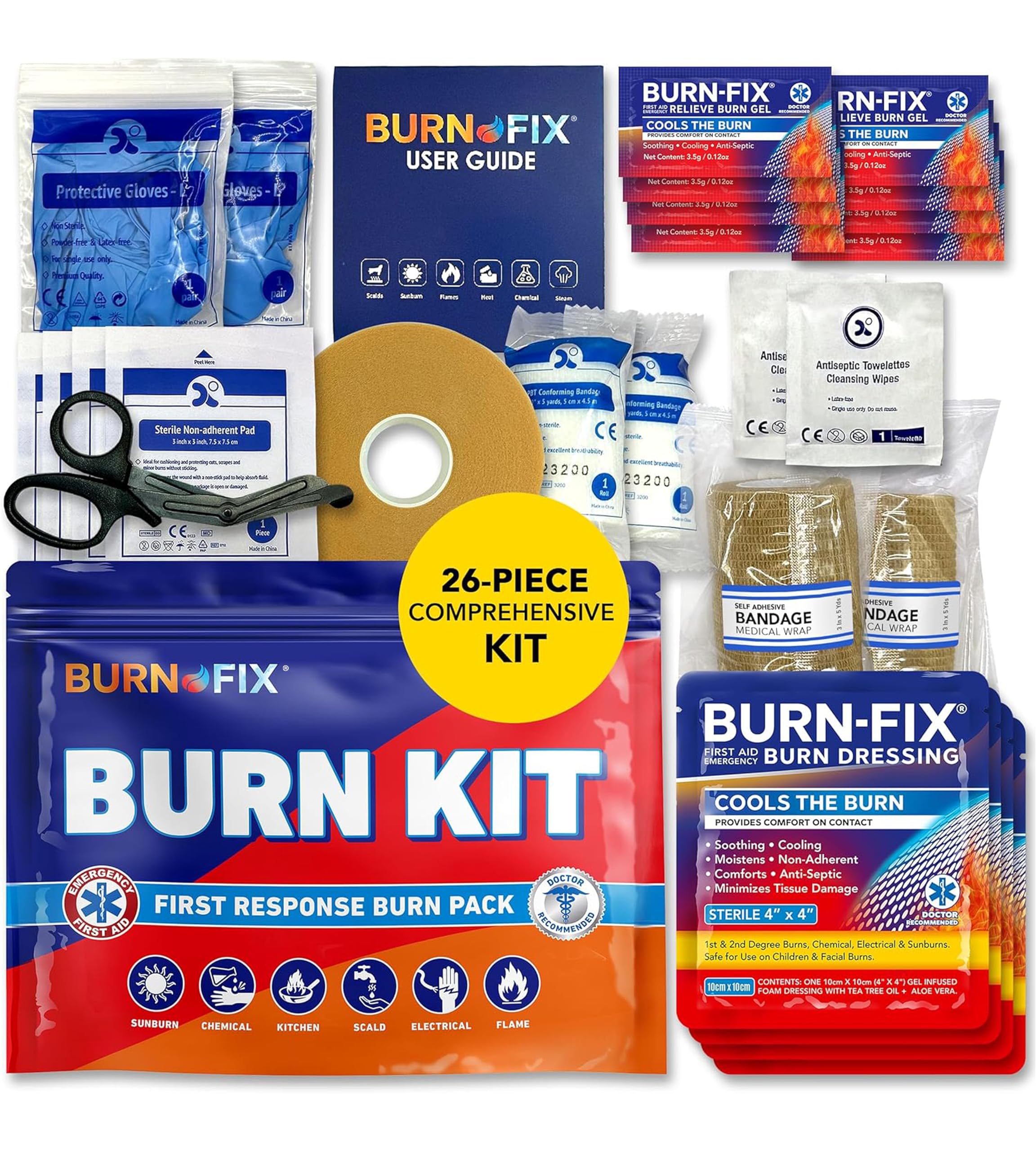 Amazon.com: BurnFIX® Burn Kit First Aid Recommended by Doctors