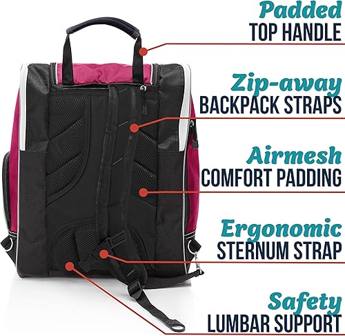 Miniatura 3 de Athletico. Bolsa para botas de esquí y snowboard  Para almacenar chamarra, casco, anteojos, guantes y accesorios de viaje  Ventilación y arandelas