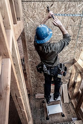 Miniatura 4 de Little Giant Escaleras, escalón jumbo, 2 escalones, 2 pies, taburete de aluminio, tipo 1AA, clasificación de peso de 375 libras, (11902), plata y