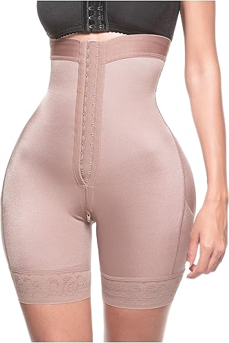 Sonryse Pantalones cortos moldeadores de cintura alta para mujer, fajas colombianas