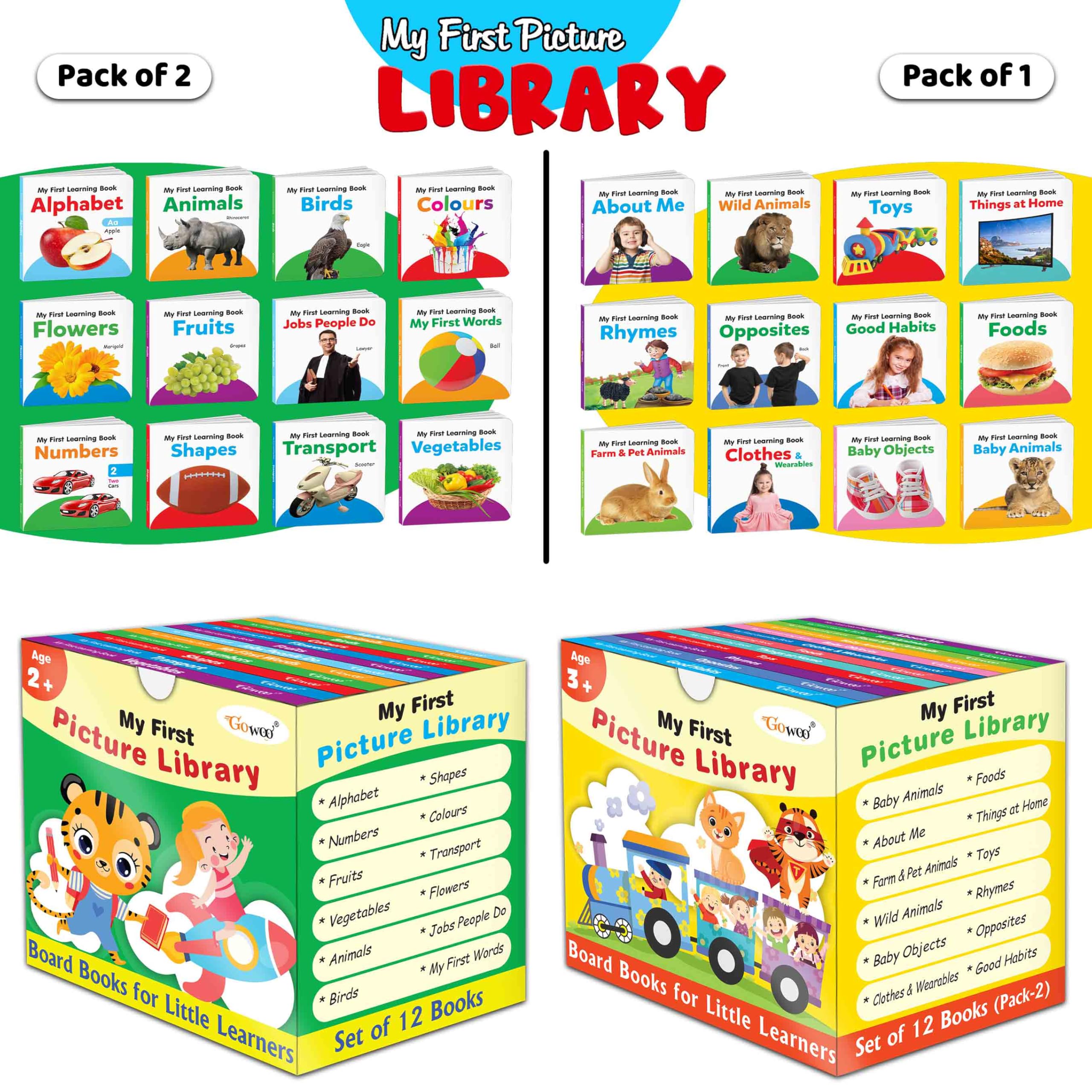 Buy My first learning library box (Green and Yellow Edition