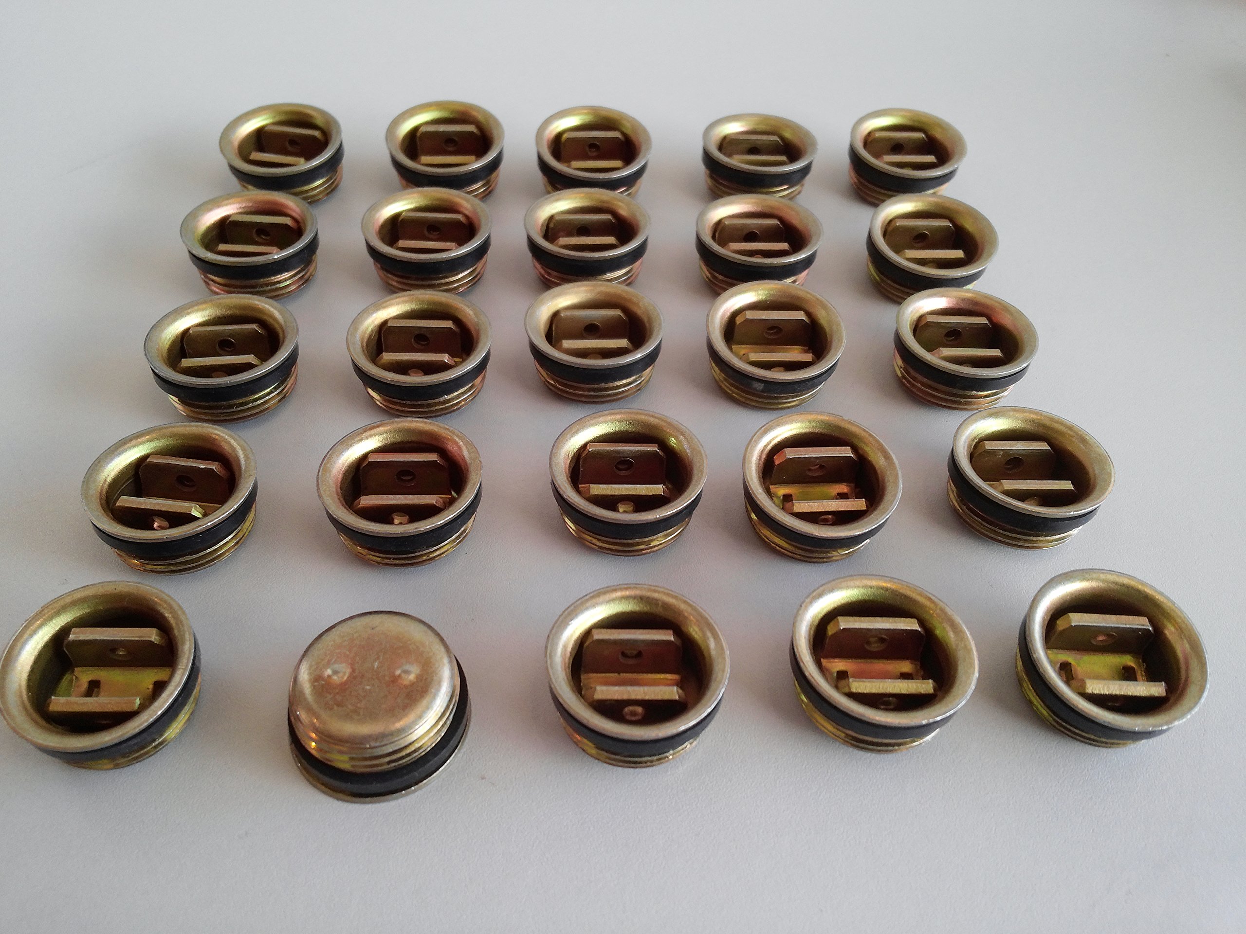 25 Lot Rieke 3/4" Titegrip Steel Bung Cap Plug Buna 55 Gallon Drum Barrel T-200