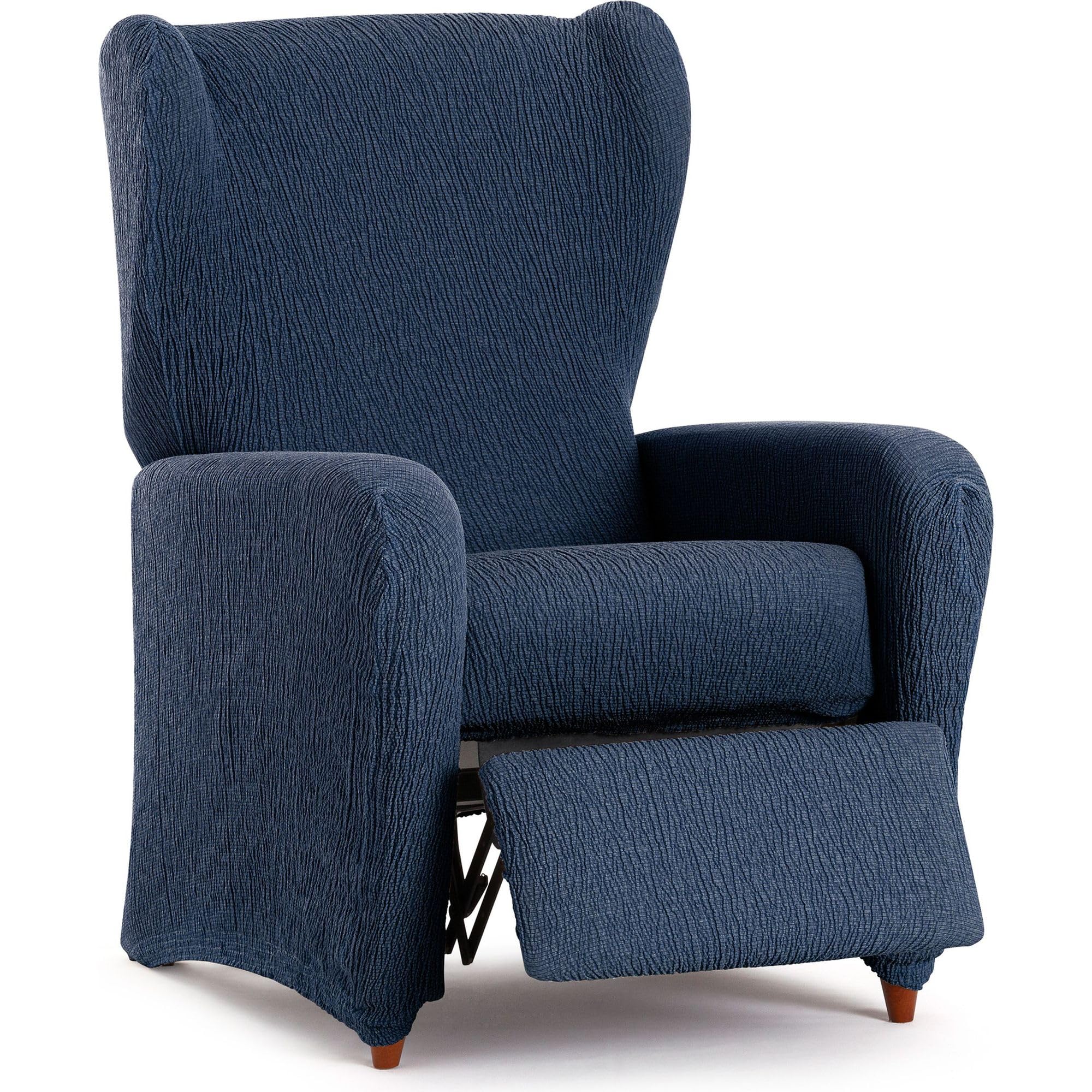 Housse de fauteuil de relaxation bleue protectrice et extensible