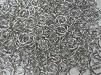 Vista 1 de Anillos de salto de aluminio brillante de 1 libra 14G 1/2" ID (más de 1150 anillos)