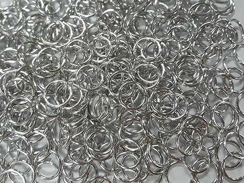 Anillos de salto de aluminio brillante de 1 libra 14G 12" ID (más de 1150 anillos)