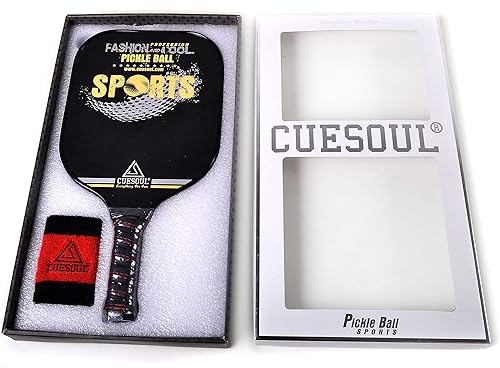 Miniatura 5 de CUESOUL Paleta/raqueta de pickleball (fibra de carbono) 8.3 oz. con núcleo de panal de aluminio