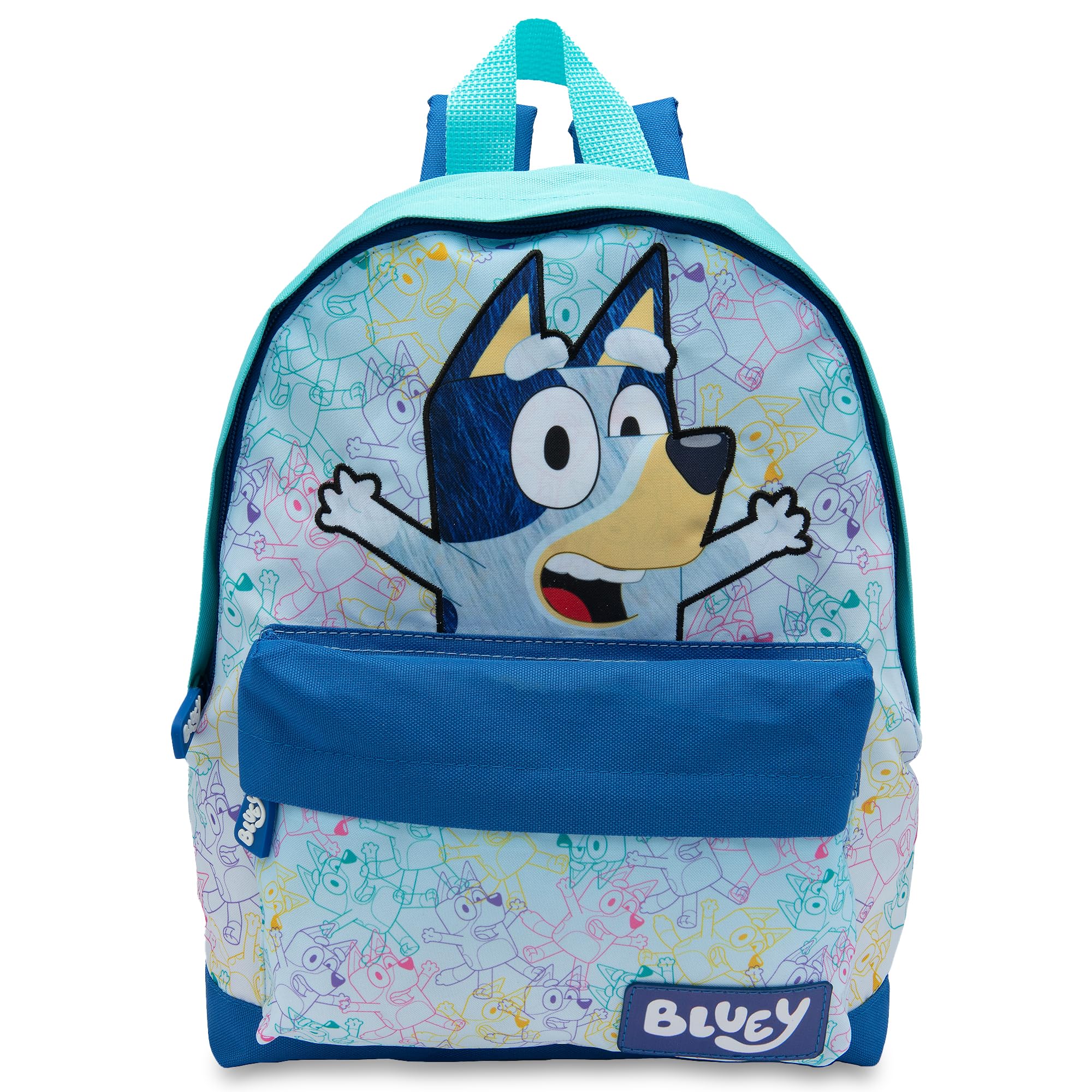 Bluey Boys Blue Y Kids Backpack Preschool Childrens Bag & Girls Nursery Rucksack With Front Pocket