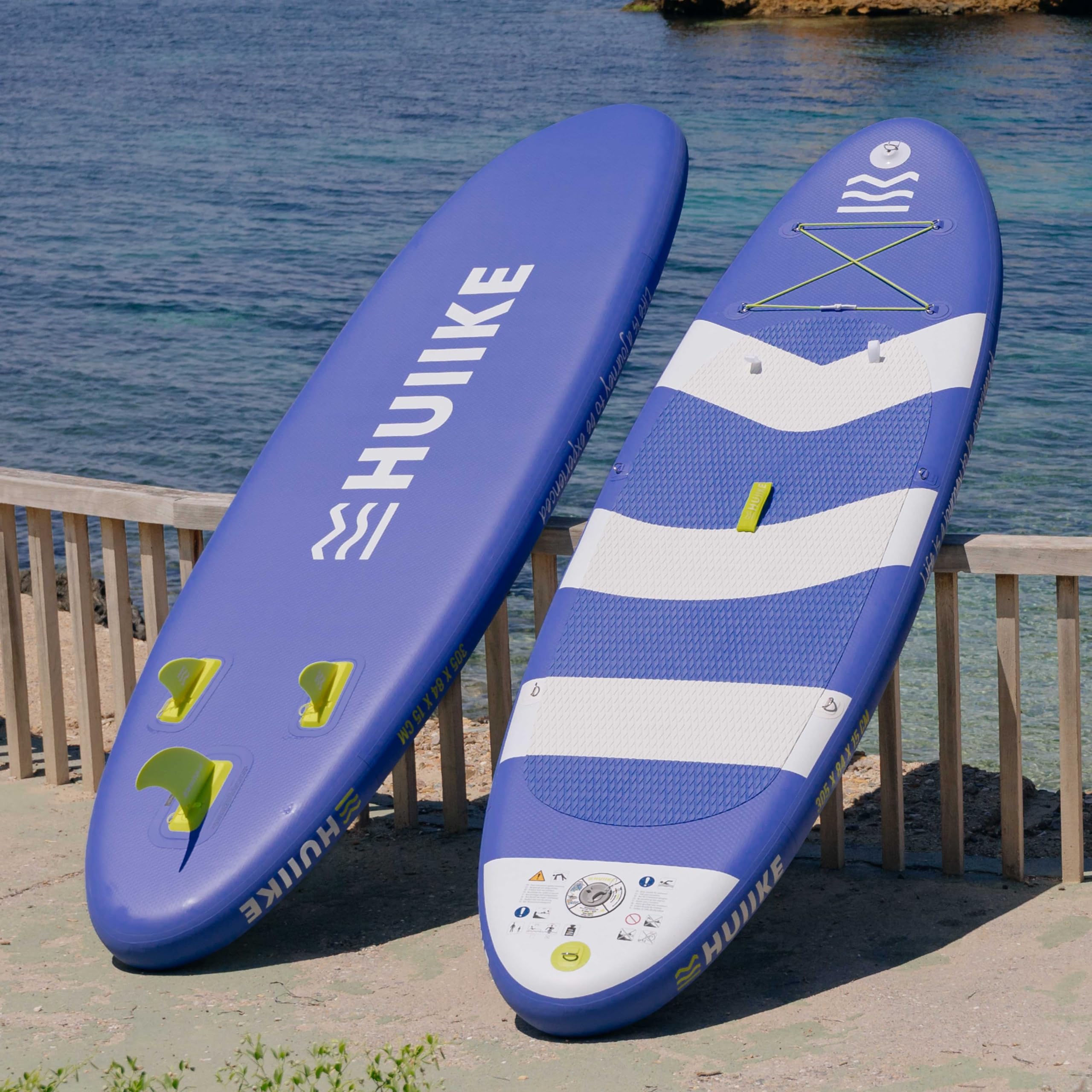Zestaw 3 Wymiennych, Odłączanych Finów - HUIIKE | Fin do Wymiany na Tablicy Stand Up Paddle Board, Akcesoria do Planszy SUP, Wymienny Fin, SUP Akcesoria Planszy Stand Up Paddle Board