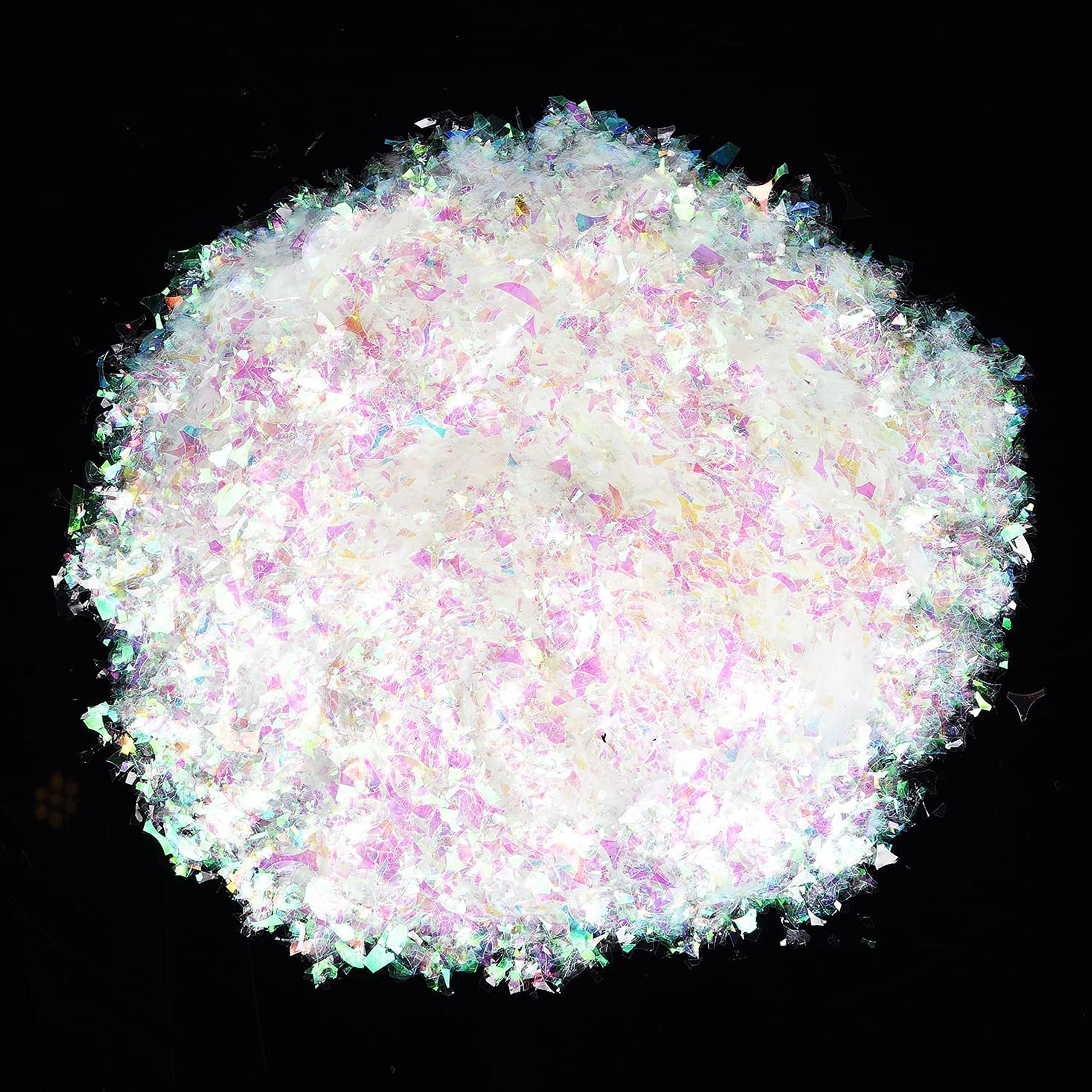 Srv Hub 400G Snow Powder Artificial Fake Snow For Xmas Decorations, Snowflakes And Christmas Village Accessories For Christmas New Year Parties (400G Snow Powder)