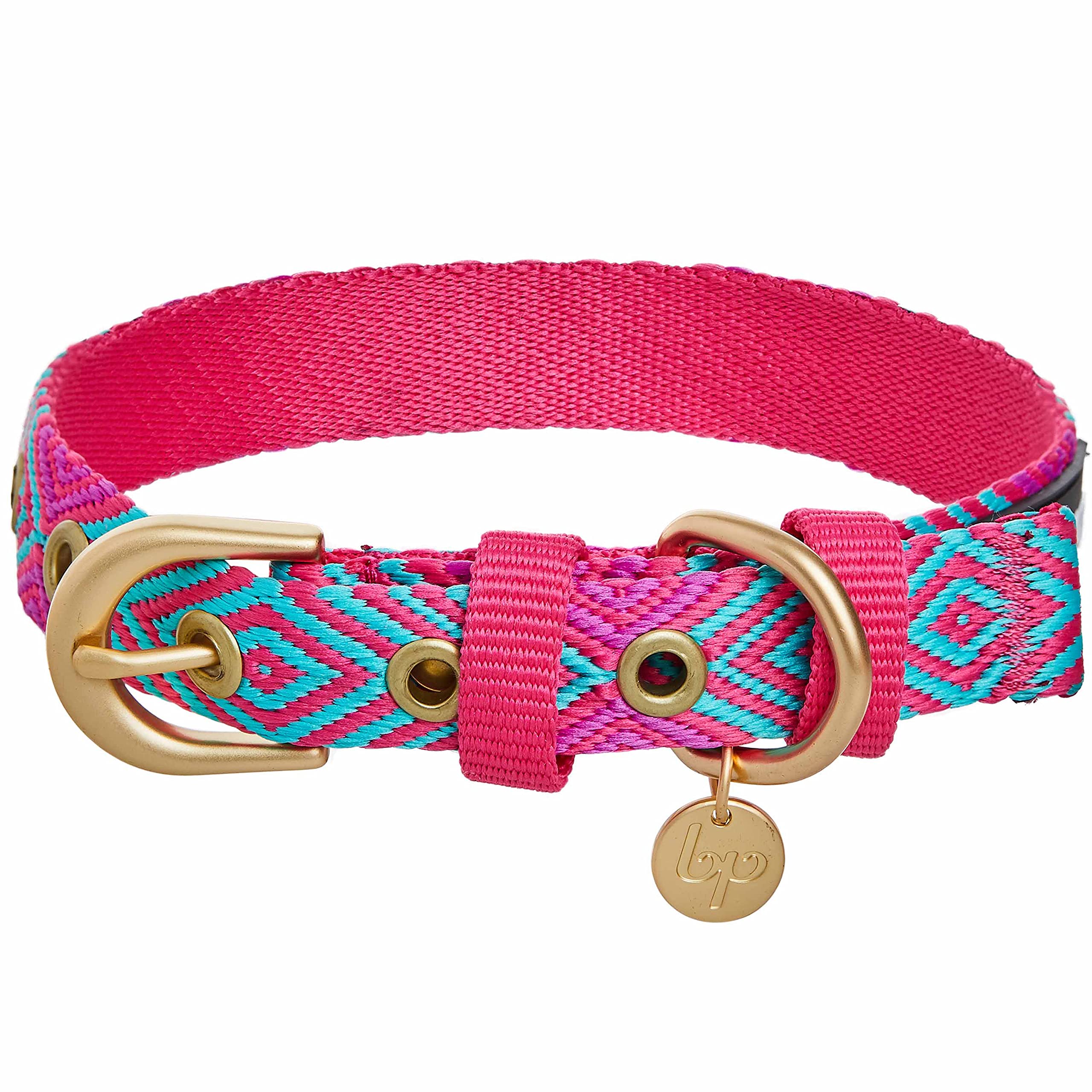 Collier rose Blueberry Pet réglable en métal pour chien