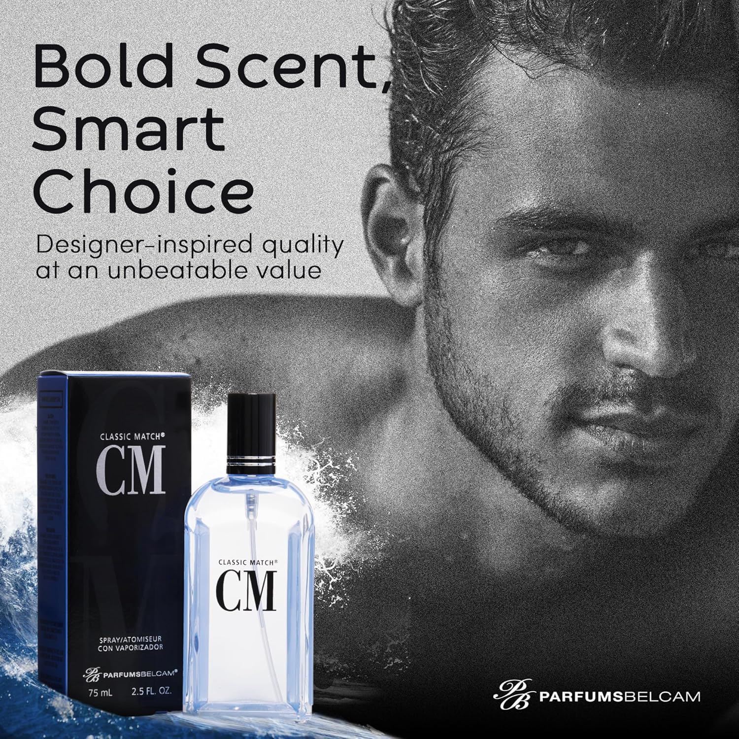 PB ParfumsBelcam Classic Match CM Eau de Toilette Spray for Men – Fresh Woody Citrus Fragrance with Bergamot, Grapefruit & Sage – Clean Modern Men’s Cologne, Everyday Signature Scent, 2.5 Fl Oz - Image 6