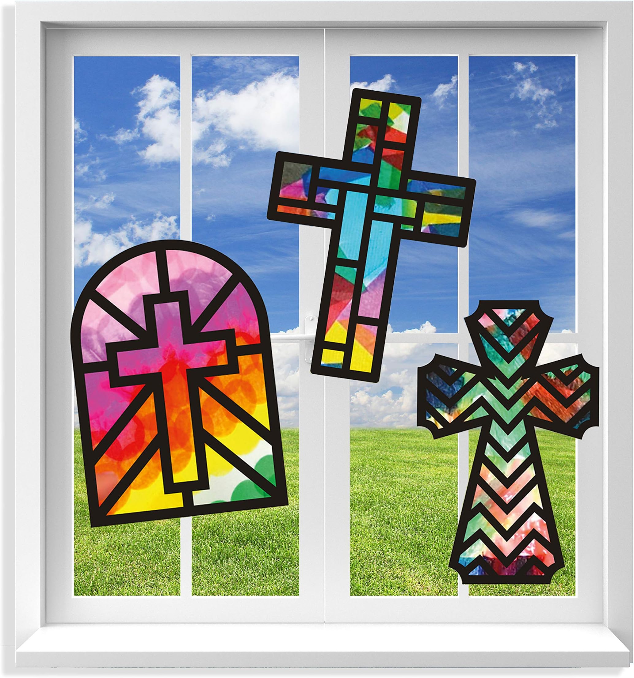 Religious Paint Your Own Suncatchers Crafts for Kids and Fun Home Activities