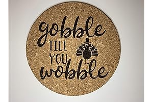 Engraved Trivet Gobble Till You Wobble