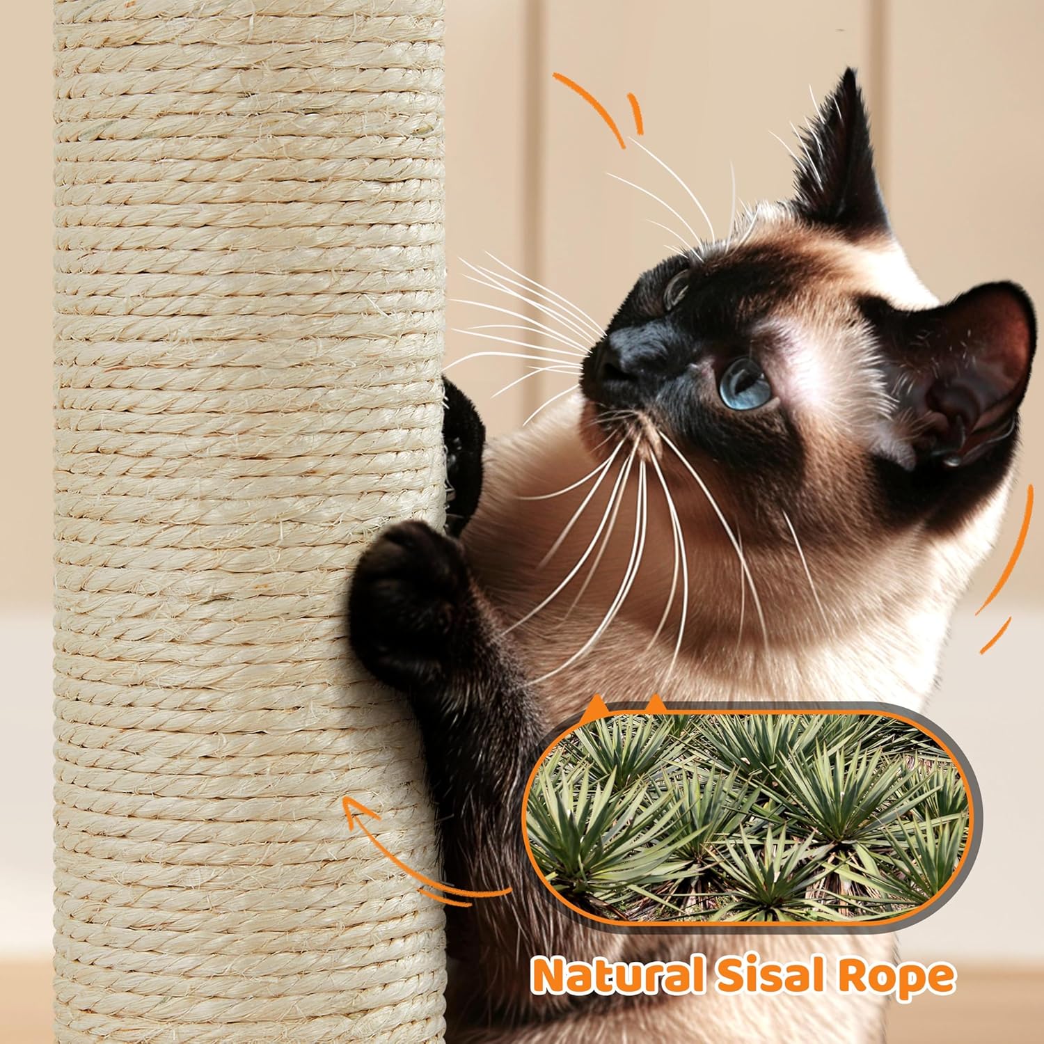 Topeakmart Cat Tree Cat Tower, Multi-Level Cat Condo Activity Center with Platforms Scratching Posts for Kittens Cats