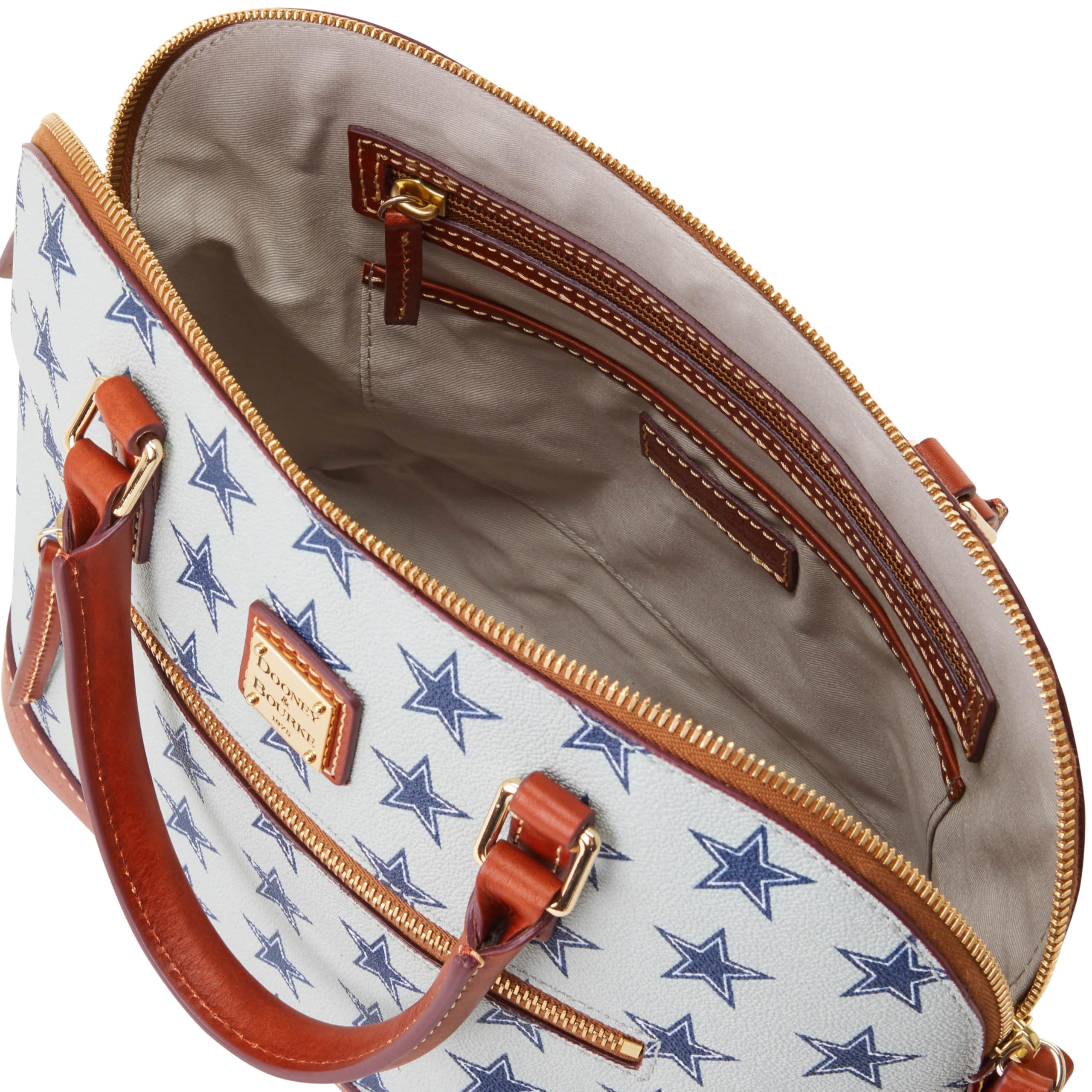 Dooney & Bourke Handbag, NFL Cowboys Domed Zip Satchel |