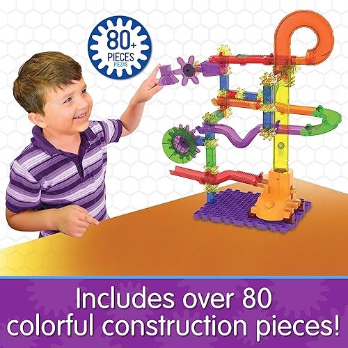 Miniatura 3 de The Learning Journey Techno Gears Marble Mania - Catapult 3.0 (más de 80 piezas) - Marble Run para niños a partir de 6 años - Juguetes galardonados