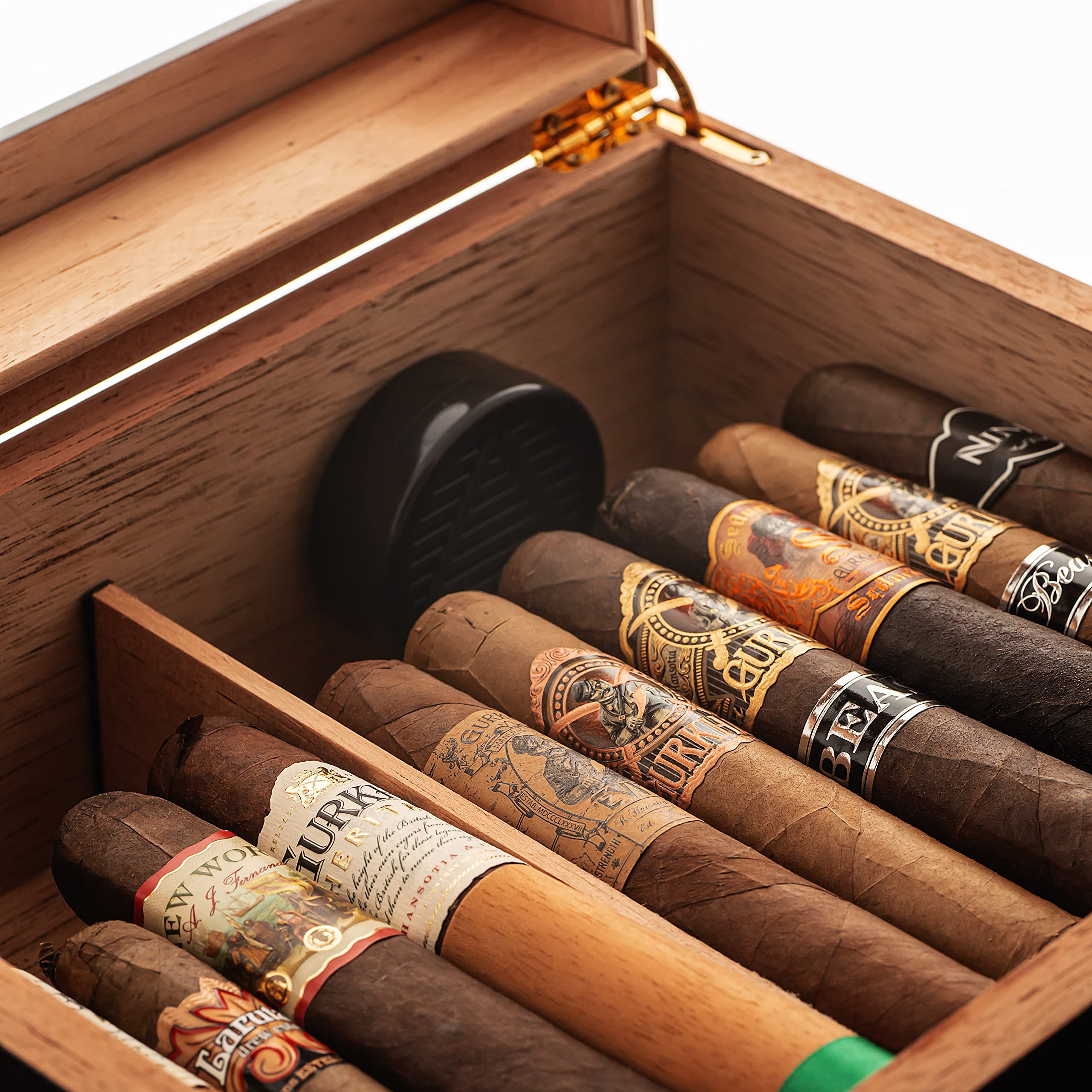 Buy GlassTop Handcrafted Cigar Humidor (25 50 cigars) Cigar Gifts