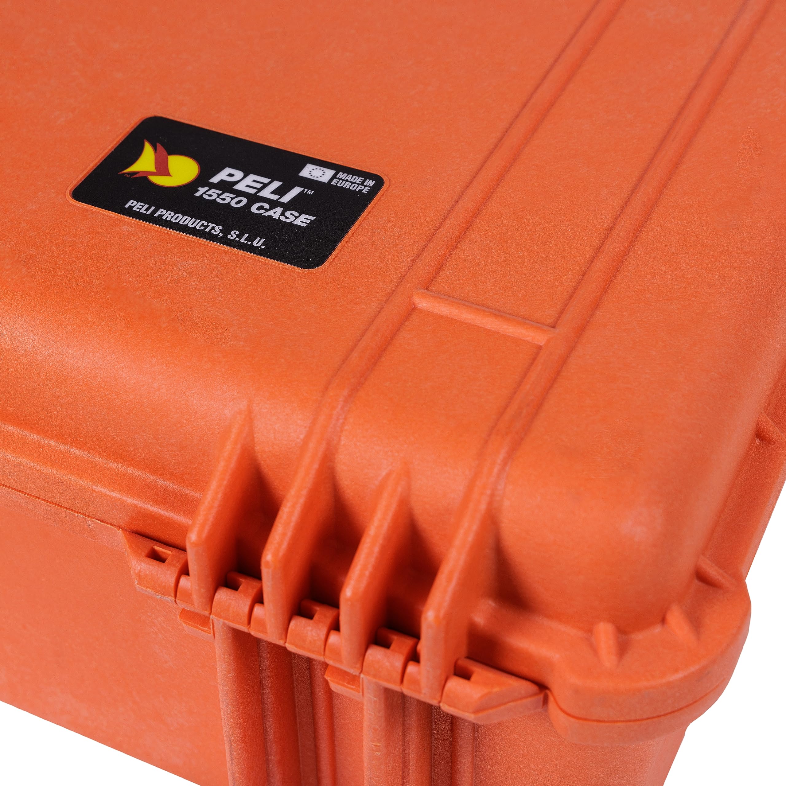 PELI 1550 Wasserfester Peli Case Schutzkoffer, IP67 Wasser- und Staubdicht, 33L Volumen, Ohne Schaum, Orange