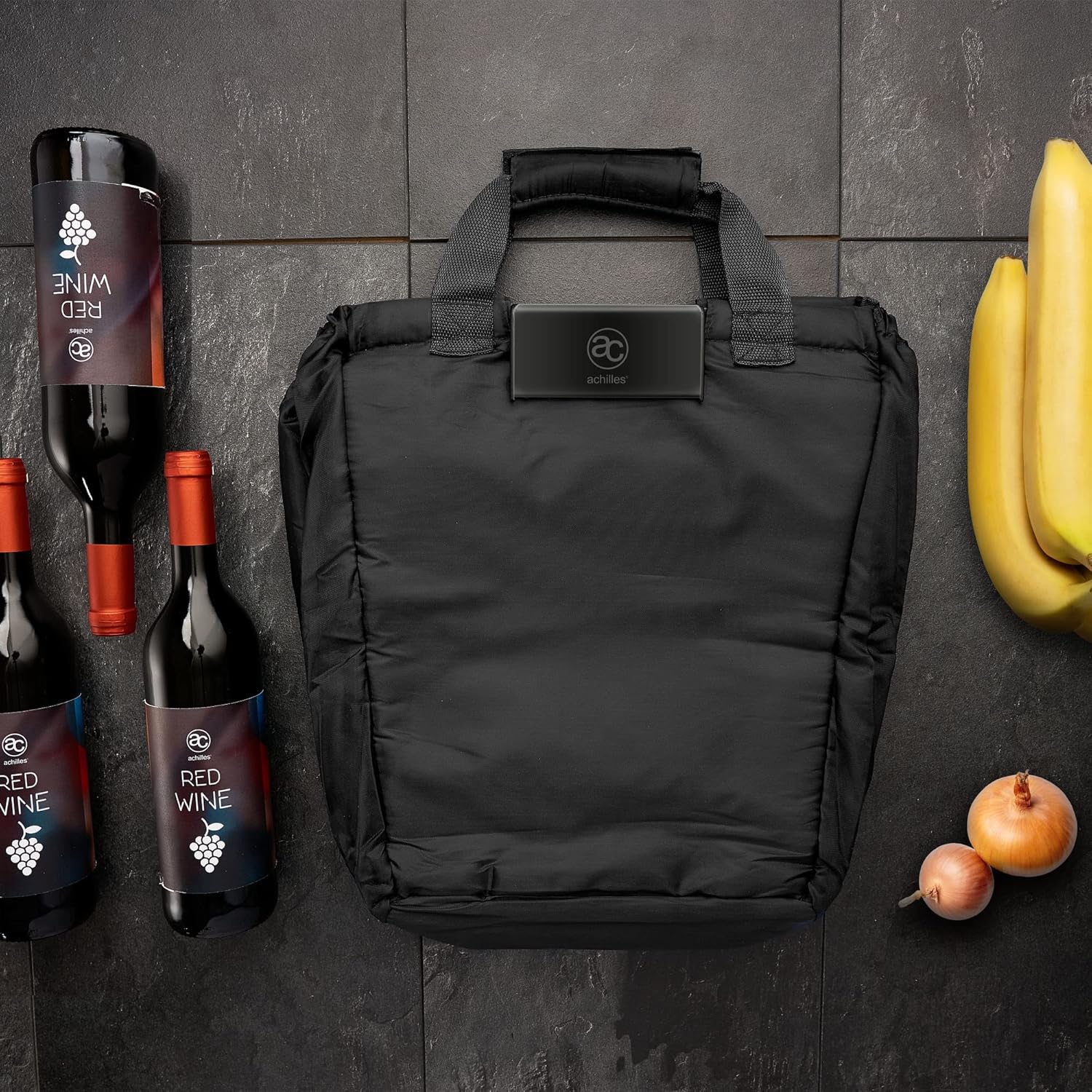 Sac Chariot Courses Pliable Achilles: Boissons Fraîches & Rangement Bouteilles - Image détaillée