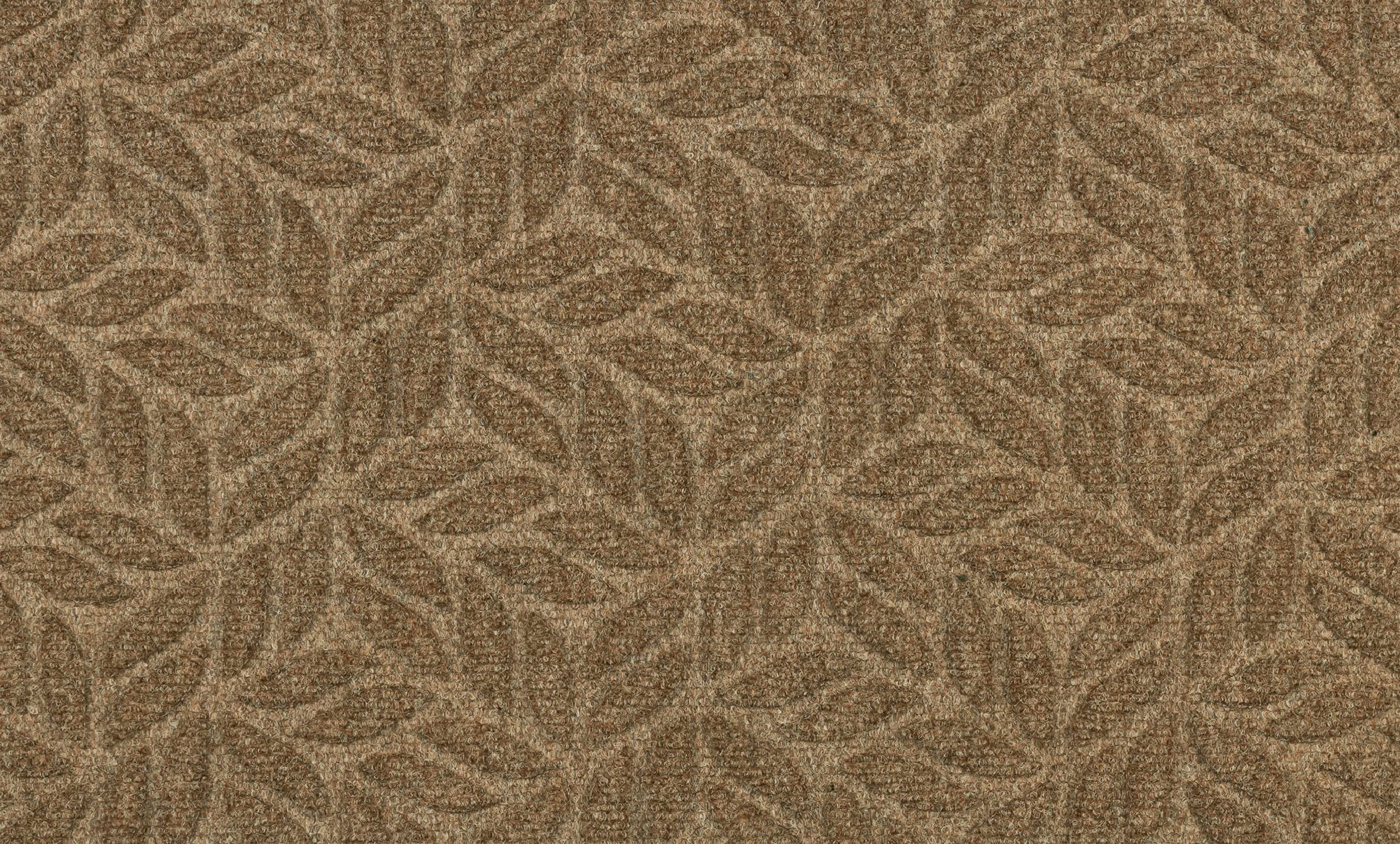 DUNE Leaves Taupe 45x75cm, inside and outside, washable