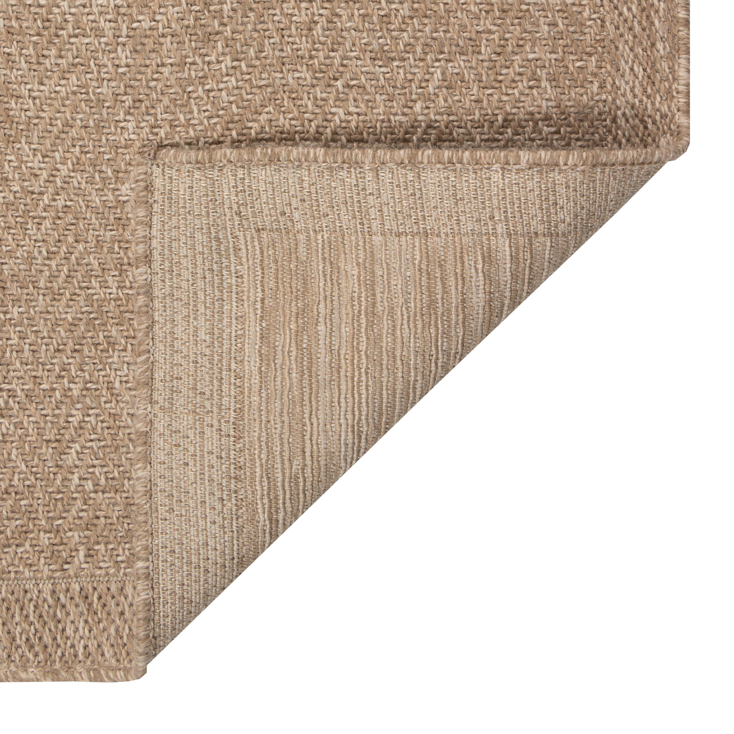 CARPETIA In- & Outdoor Teppich Uni Natur Beige Sisal-Look 140x200 cm