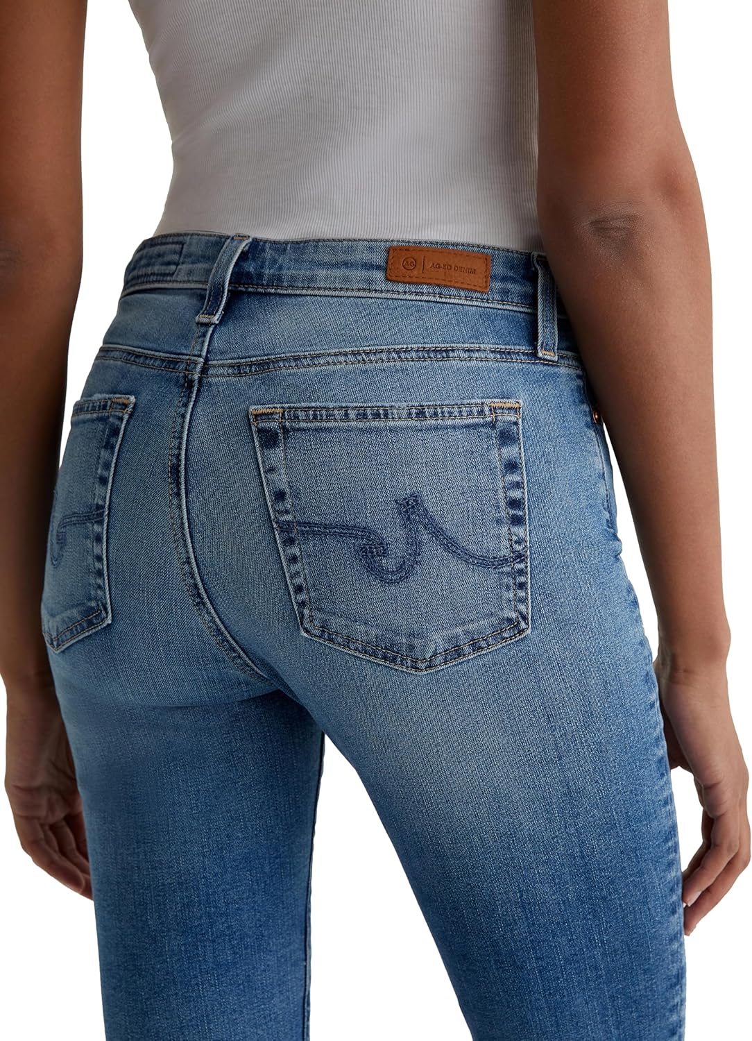 AG Womens Mari Mid Rise Slim Straight Crop Jean - Image 6