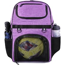 CapsLock Youth Soccer Bag - Boys Girls Soccer Backpack & Bags for Basketball, Volleyball & Football | Includes Separate Cleat and Ball Compartment, and Convenient Fence Hook.