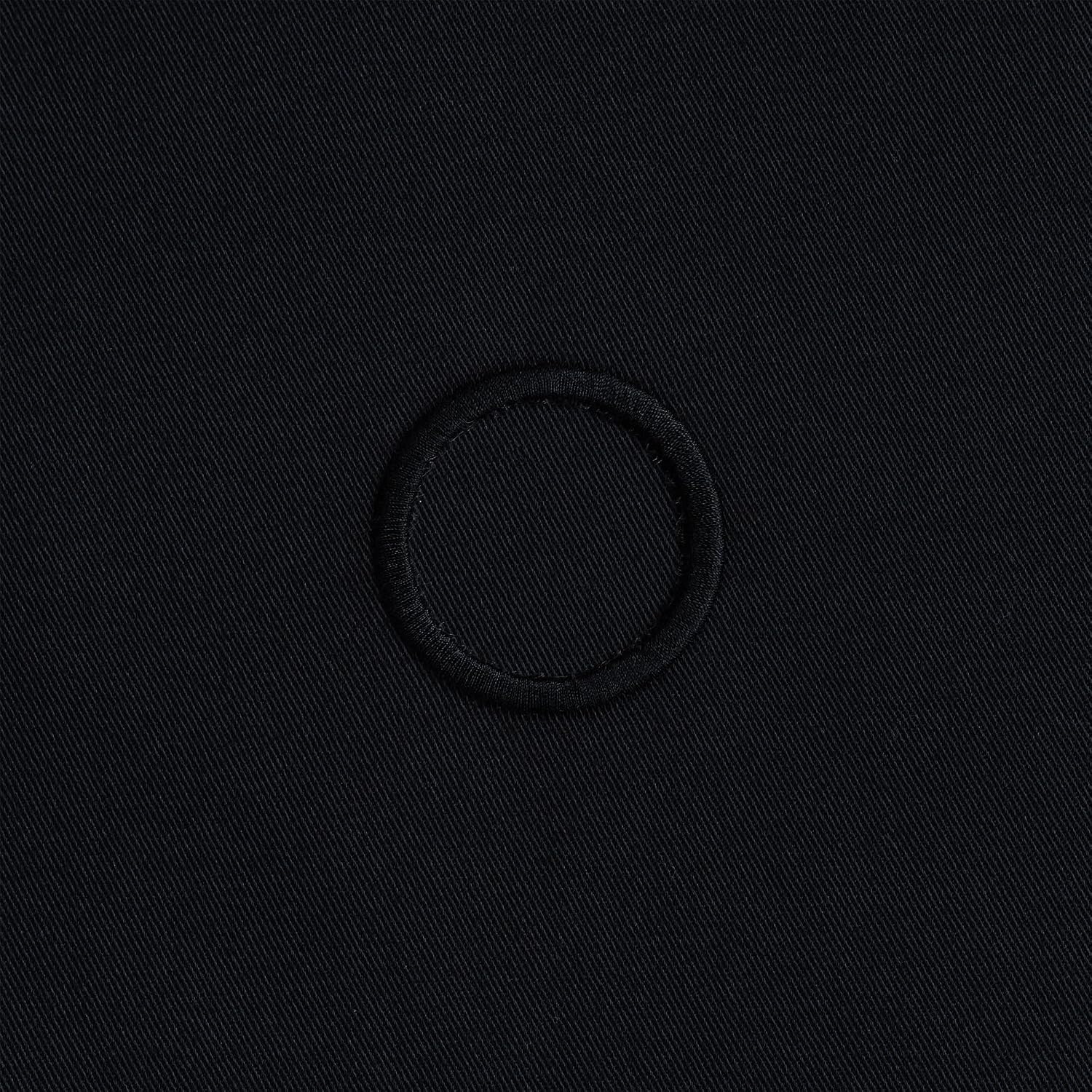 Original Collection, Bottle Cloths for Ice Buckets, Cotton, 54 cm, Center Hole, Stitched Circle (Black, Pack of 8)