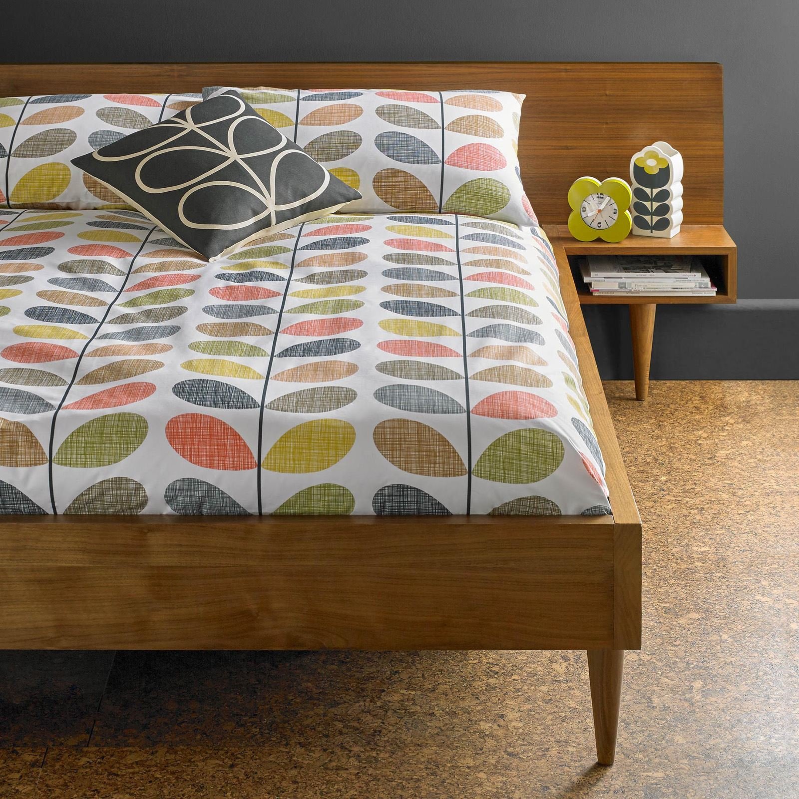 Orla Kiely Scribble Stem Multi: King Size Duvet Cover