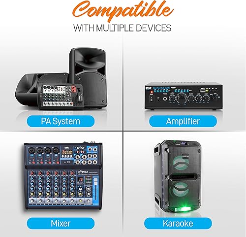 Miniatura 6 de Pyle sistema de micrófono inalámbrico con transmisor de petaca, de mano, micrófono de solapa y micrófonos con audífonos