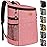 Camping Cooler Backpack 30 Cans, Soft Backpack Coolers Insulated Leak Proof Travel Cooler Bag Waterproof Lunch Picnic Beach Work Trip Thermal Drink Beverage Beer Bag Coral Red