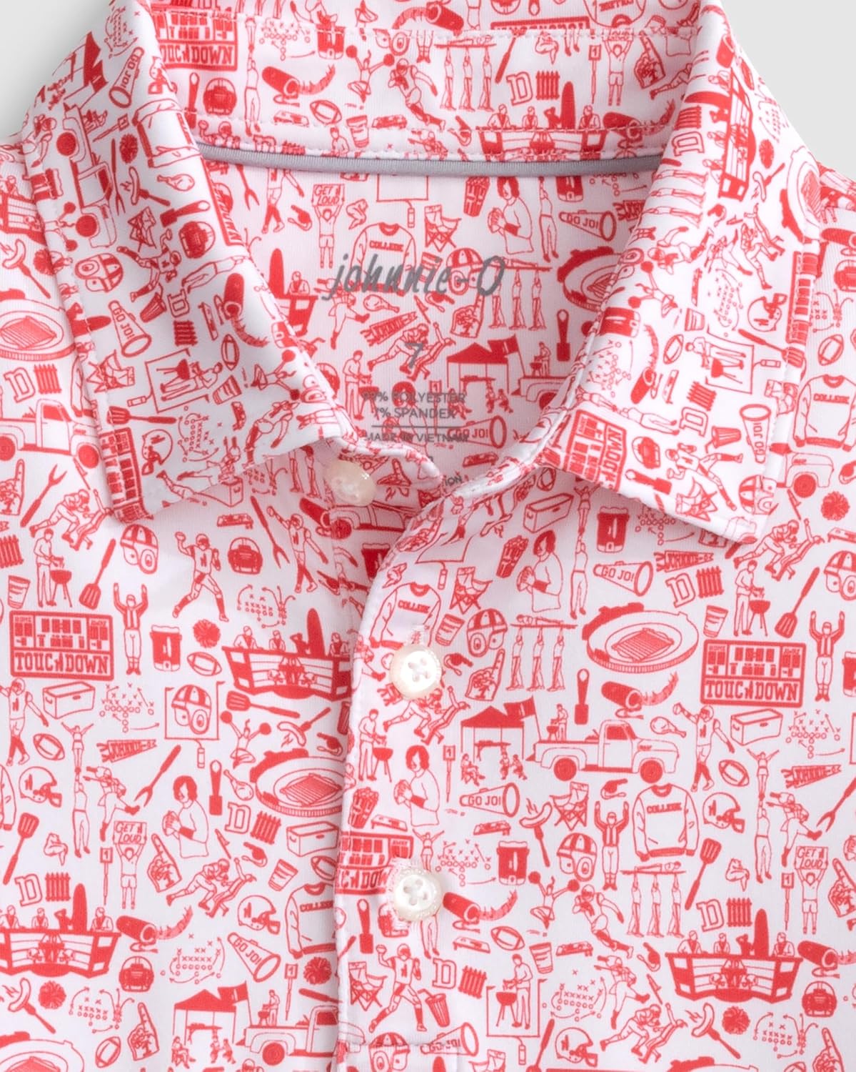 johnnie-O Performance Jersey Jr. Polo - Tailgater 2.0 Print