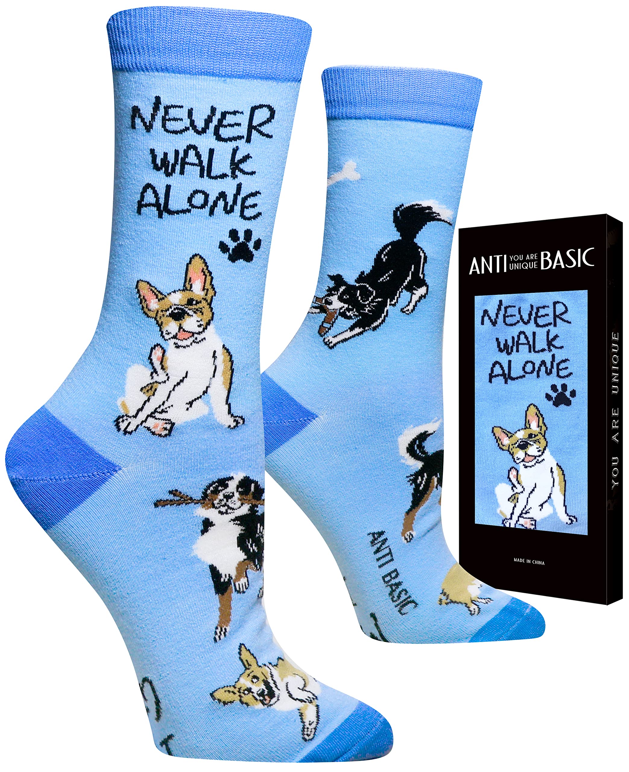 ANTI BASICNovelty Cat Socks Gift for Women(fits Women shoe size 6-12)