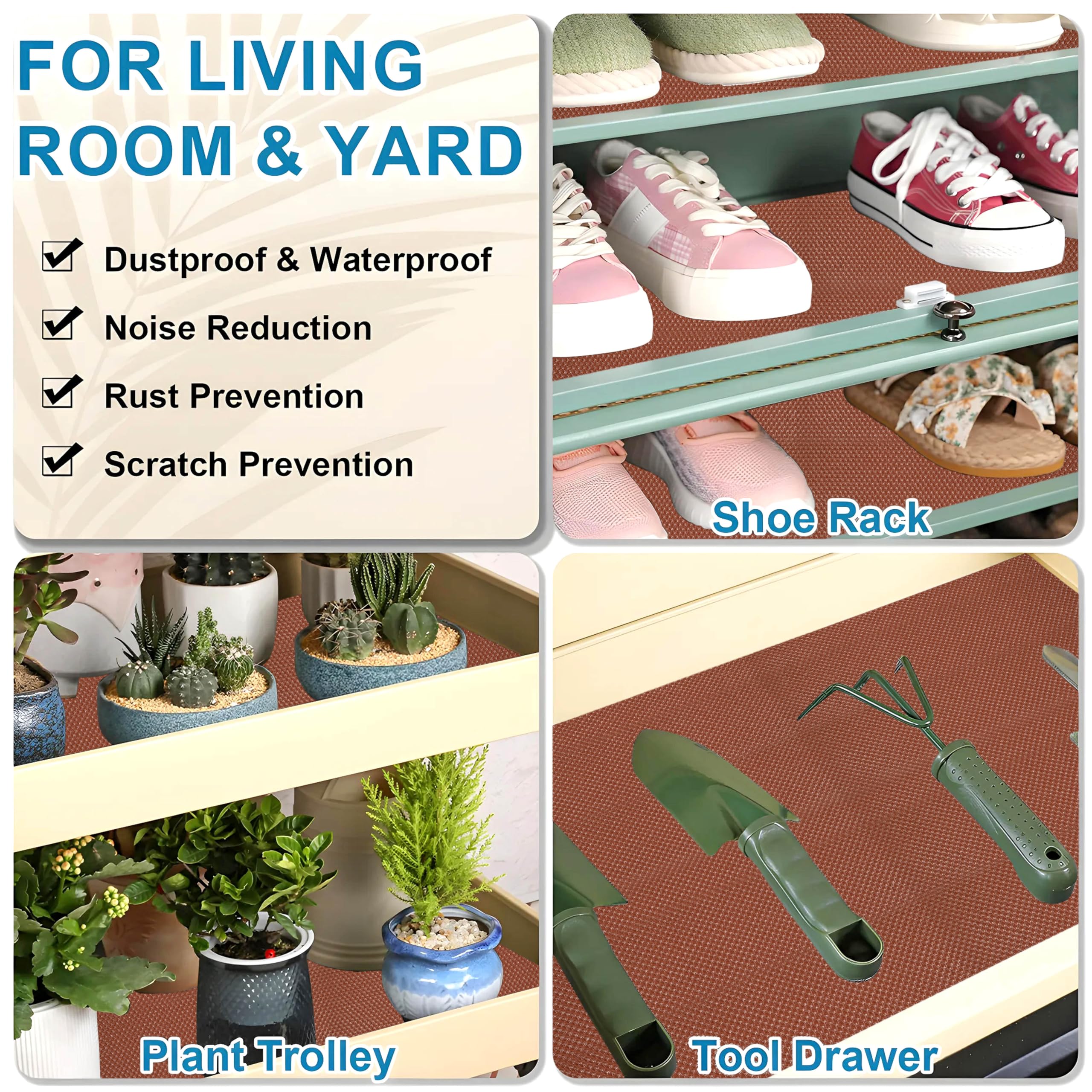 Kuber Industries Shelf Mat - Anti-Slip & Easy Cut -7