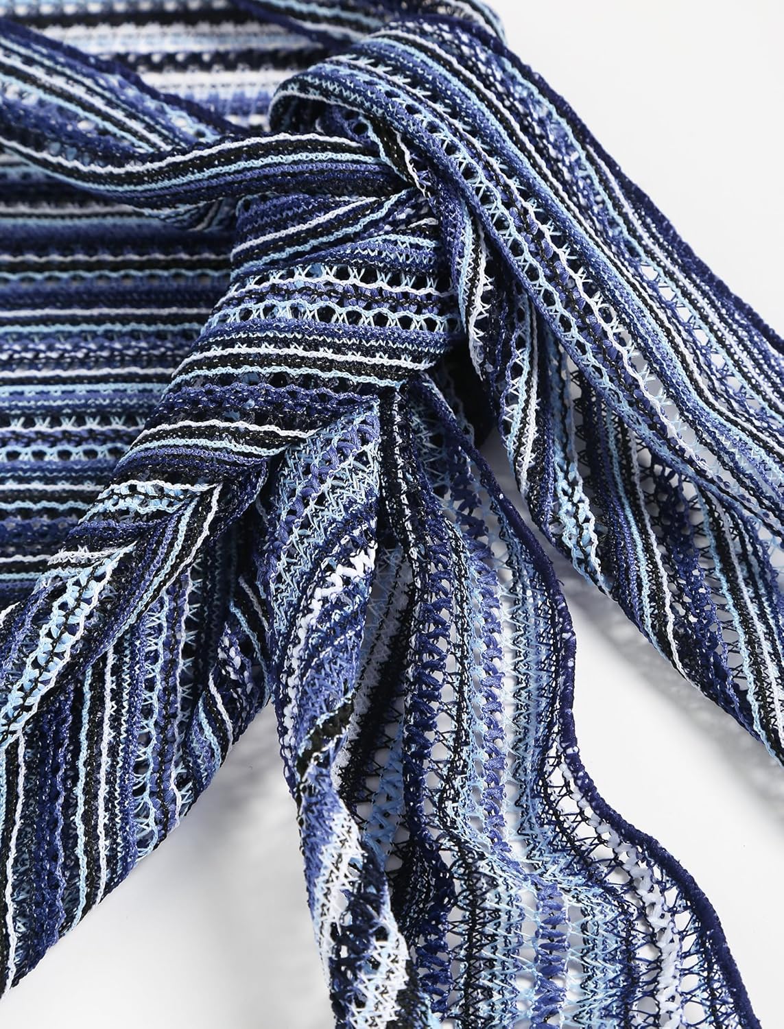 ZAFUL Crochet Sarong Coverups for Women Beach Vacation Starfish See Thru Tie Side Bathing Suit Cover Up Mini Skirt - Image 3